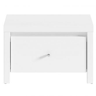 Κομοδίνο Fansi pakoworld λευκό 51x40.5x33.5εκ