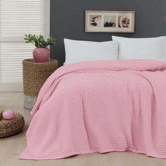 Beauty Home Πικέ υπέρδιπλη waffle Art 1990 Pink 230x240 Ροζ