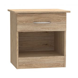 Κομοδίνο Kona pakoworld σε oak απόχρωση 40x34x42εκ