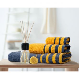 Beauty Home Σετ πετσέτες Art 3312 Σετ 3τμχ Μπλε,Κίτρινο