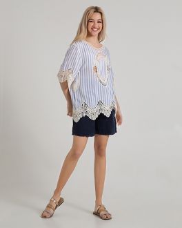 Inart ΚΑΦΤΑΝΙ ΜΠΛΕ ΡΙΓΕ ONE SIZE POLYESTER