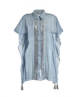 Inart ΠΟΥΚΑΜΙΣΑ DENIM ONE SIZE  (100% COTTON)