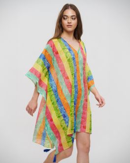 Inart ΚΑΦΤΑΝΙ RAINBOW ΜΕ ΣΧΕΔΙΑ ONE SIZE (100% COTTON)