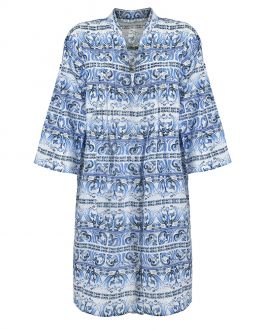 Inart ΠΟΥΚΑΜΙΣΑ ΜΠΛΕ/ΛΕΥΚΟ M/L (100% COTTON)